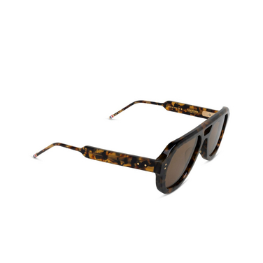 Lunettes de soleil Thom Browne UES923A 205 dark brown - Vue trois quarts