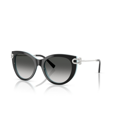 Tiffany TF4232 Sonnenbrillen 80553C black on tiffany blue - Dreiviertelansicht