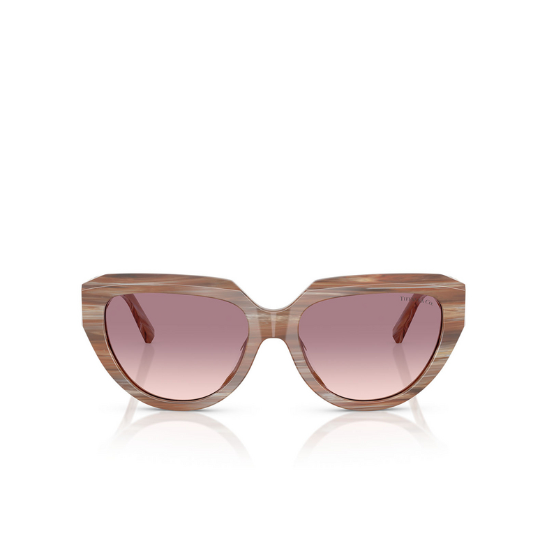 Lunettes de soleil Tiffany TF4238U 84358D striped topaz - 1/4