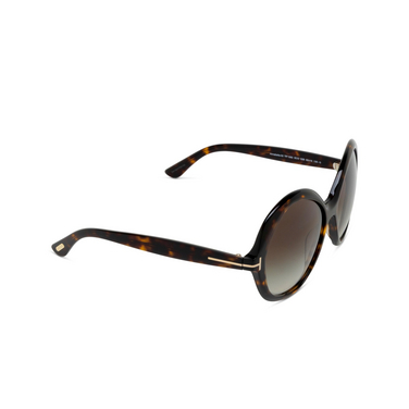 Tom Ford ANNABELLE-02 Sunglasses 52B dark havana - three-quarters view