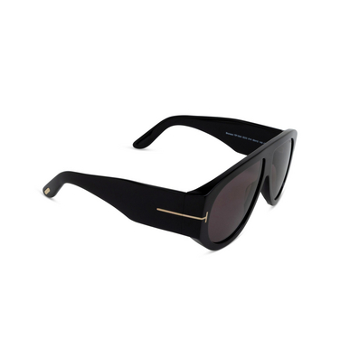 Tom Ford BRONSON Sunglasses 01A shiny black - three-quarters view