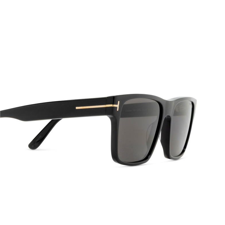 Tom Ford CALDER Sunglasses 01A shiny black - 3/4
