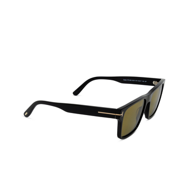 Tom Ford CALDER Sonnenbrillen 01H shiny black - Dreiviertelansicht
