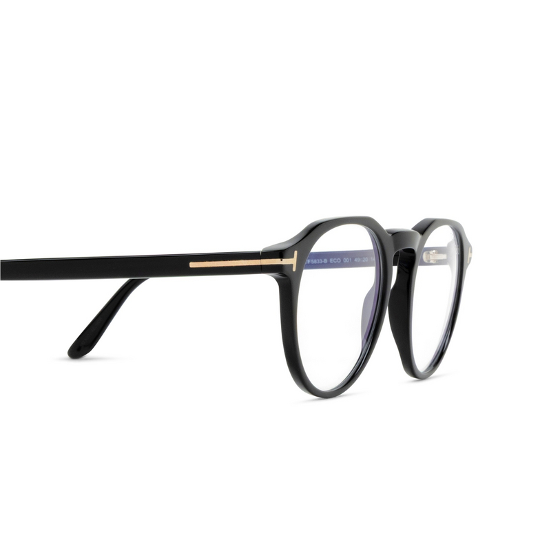 Gafas graduadas Tom Ford FT5833-B 001 shiny black - 3/4