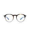 Tom Ford FT5833-B Eyeglasses 056 havana / monocolor / dark havana - product thumbnail 1/4
