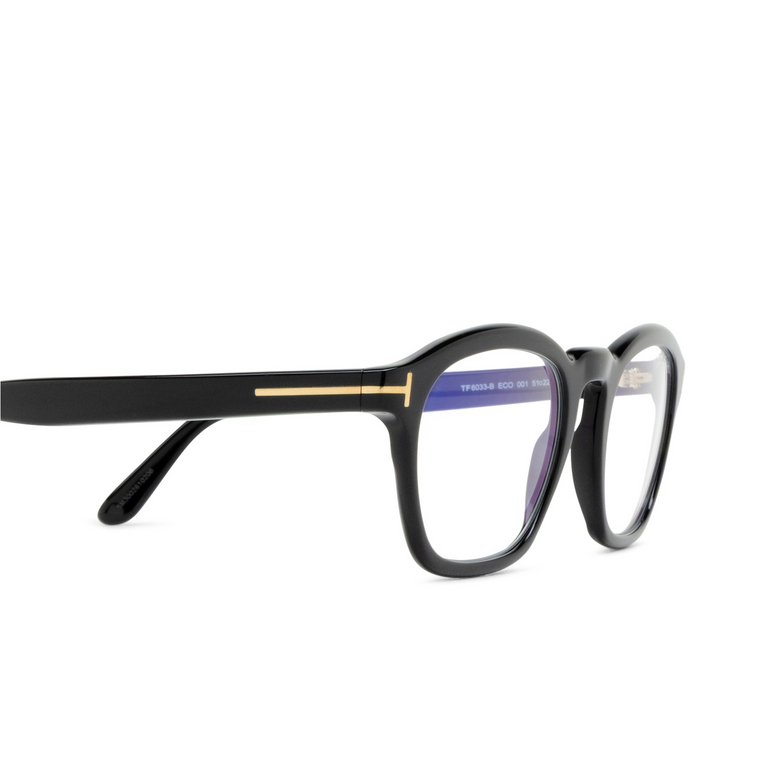 Tom Ford FT6033-B Eyeglasses 001 shiny black - 3/4