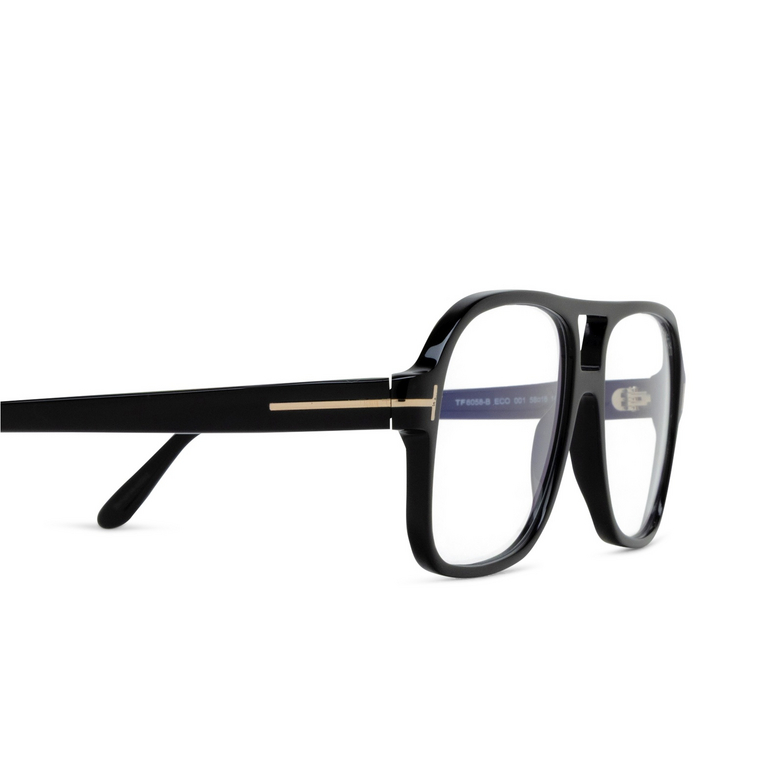 Lunettes de vue Tom Ford FT6058-B 001 shiny black - 3/4