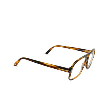 Tom Ford FT6058-B Korrektionsbrillen 055 coloured havana - Dreiviertelansicht