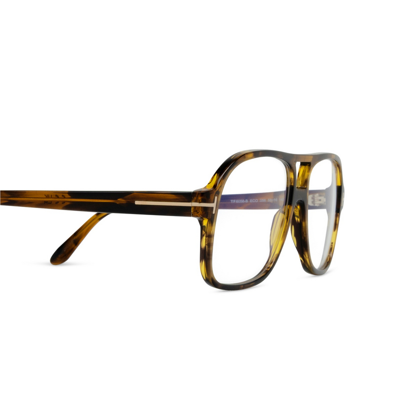 Occhiali da vista Tom Ford FT6058-B 056 coloured havana - 3/4