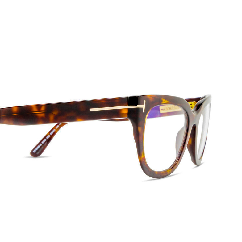 Gafas graduadas Tom Ford FT6066-B 052 dark havana - 3/4