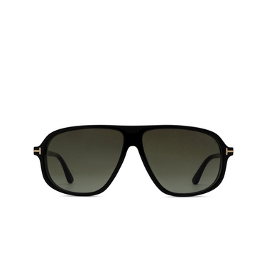 Lunettes de soleil Tom Ford GUILLAUME 01B shiny black - Vue de face