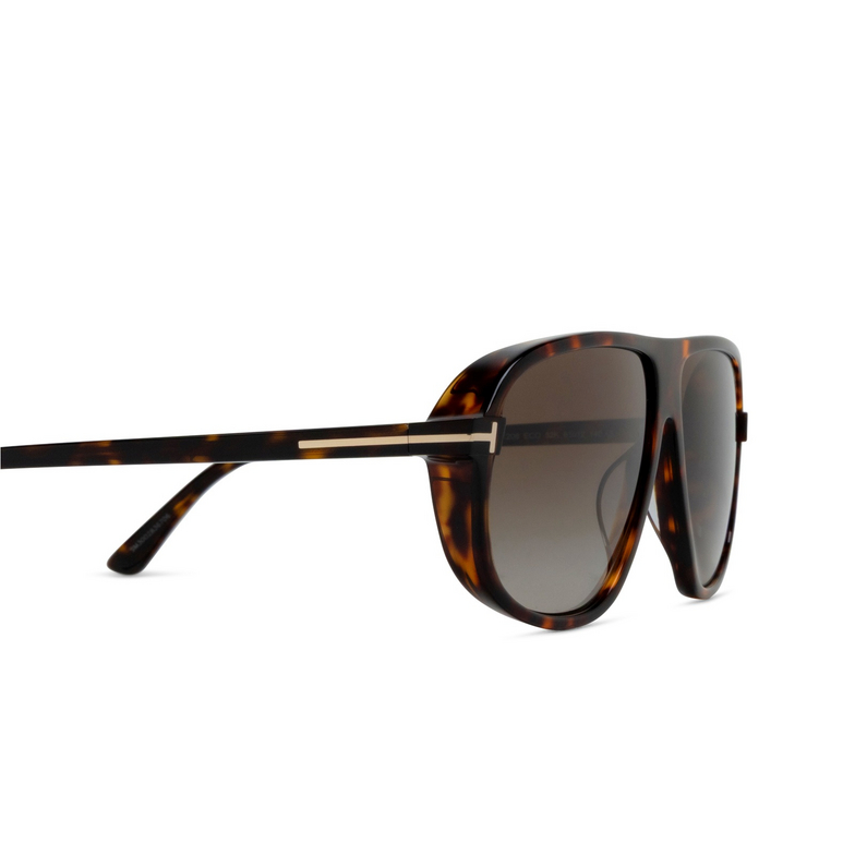 Tom Ford GUILLAUME Sunglasses 52K dark havana - 3/4