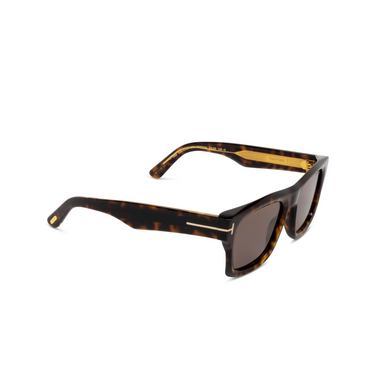Tom Ford ICON Sunglasses 52A dark havana - three-quarters view