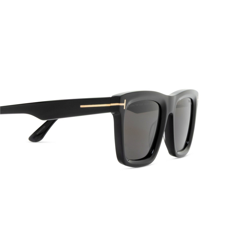 Tom Ford LELIO Sunglasses 01A shiny black - 3/4