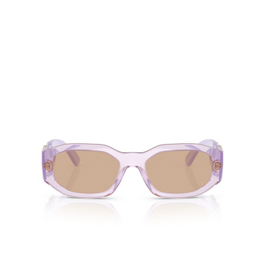 Lunettes de soleil Versace Medusa Biggie 552663 transparent levander - Vue de face