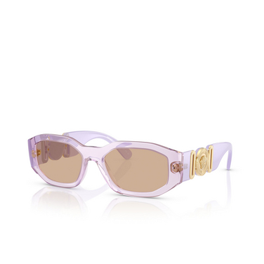Lunettes de soleil Versace Medusa Biggie 552663 transparent levander - Vue trois quarts