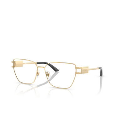 Gafas graduadas Versace VE1301 1002 gold - Vista tres cuartos