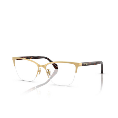 Gafas graduadas Versace VE1304 1460 gold - Vista tres cuartos