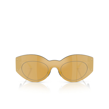 Gafas de sol Versace VE2276 10027P brown mirror gold - Vista delantera