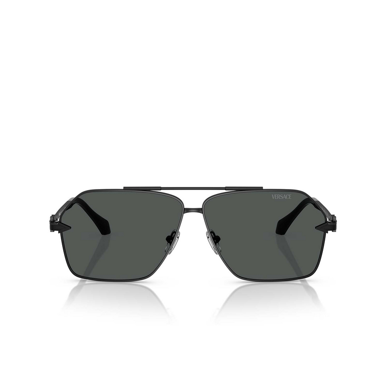 Occhiali da sole Versace VE2284 143687 matte black - 1/4