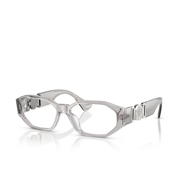 Versace VE3320U Eyeglasses 593 grey transparent - three-quarters view