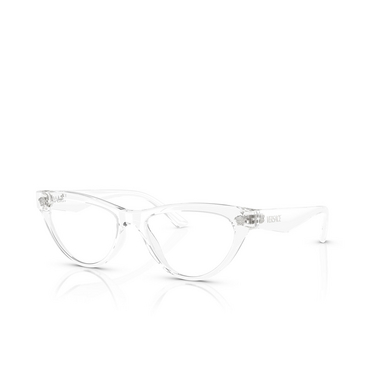 Gafas graduadas Versace VE3364U 148 crystal - Vista tres cuartos