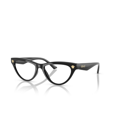 Versace VE3364U Eyeglasses GB1 black - three-quarters view