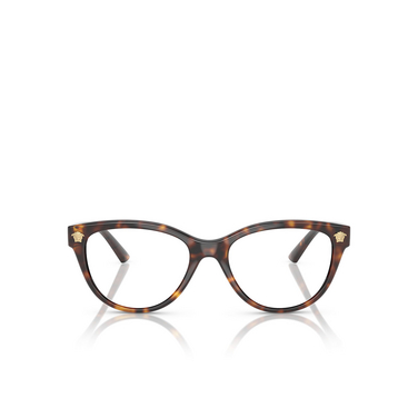 Lunettes de vue Versace VE3365U 108 havana - Vue de face