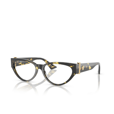 Versace VE3366 Eyeglasses 5428 havana - three-quarters view