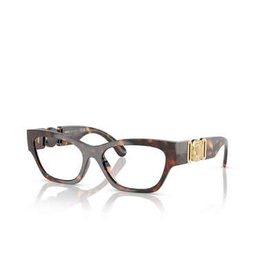 Gafas graduadas Versace VE3367U 108 havana - Vista tres cuartos