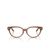 Versace VE3370D Eyeglasses 5508 brown transparent - product thumbnail 1/4