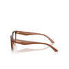 Occhiali da vista Versace VE3370D 5508 brown transparent - anteprima prodotto 3/4