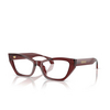 Versace VE3373U Eyeglasses 5512 transparent bordeaux - product thumbnail 2/4
