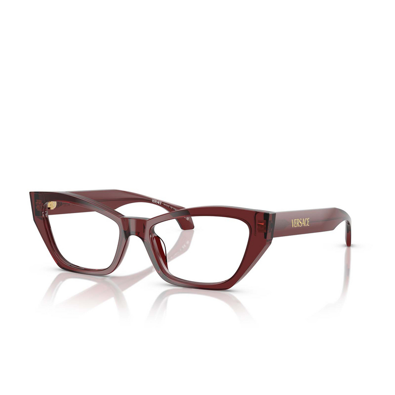 Versace VE3373U Eyeglasses 5512 transparent bordeaux - 2/4