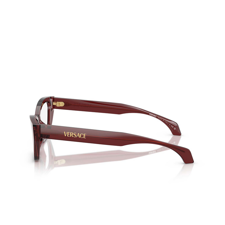 Versace VE3373U Eyeglasses 5512 transparent bordeaux - 3/4