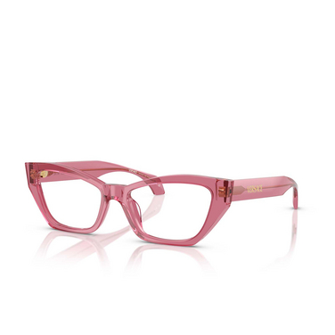 Gafas graduadas Versace VE3373U 5516 transparent pink - Vista tres cuartos