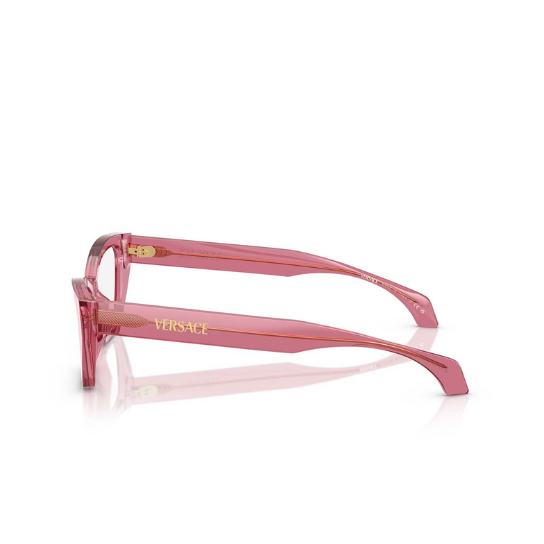 Gafas graduadas Versace VE3373U 5516 transparent pink - 3/4