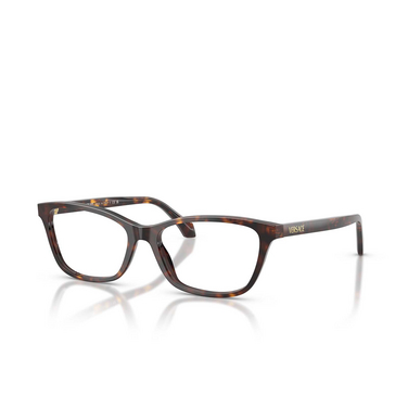 Occhiali da vista Versace VE3375 108 dark havana - tre quarti