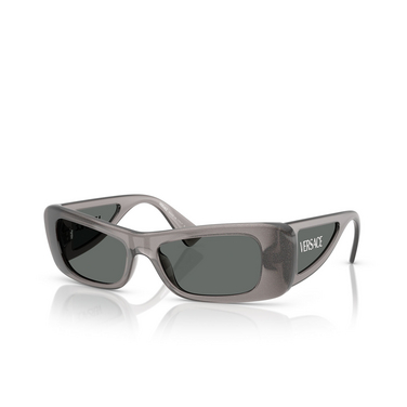 Versace VE4481 Sunglasses 550287 grey glitter transparent - three-quarters view