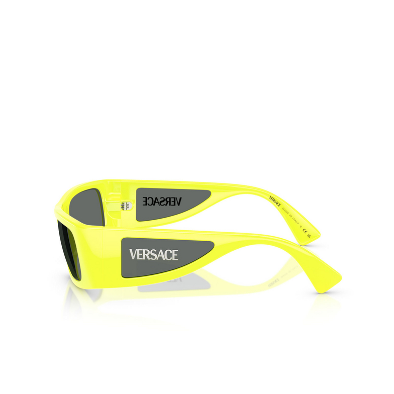 Lunettes de soleil Versace VE4482 544987 yellow fluo - 3/4