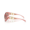 Occhiali da sole Versace VE4485 53228Z transparent pink - anteprima prodotto 3/4