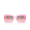 Occhiali da sole Versace VE4496U 53705M transparent pink - anteprima prodotto 1/4