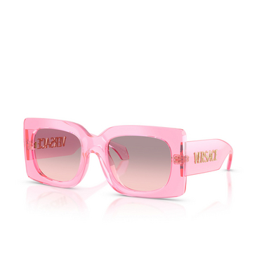 Occhiali da sole Versace VE4496U 53705M transparent pink - tre quarti