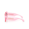 Occhiali da sole Versace VE4496U 53705M transparent pink - anteprima prodotto 3/4