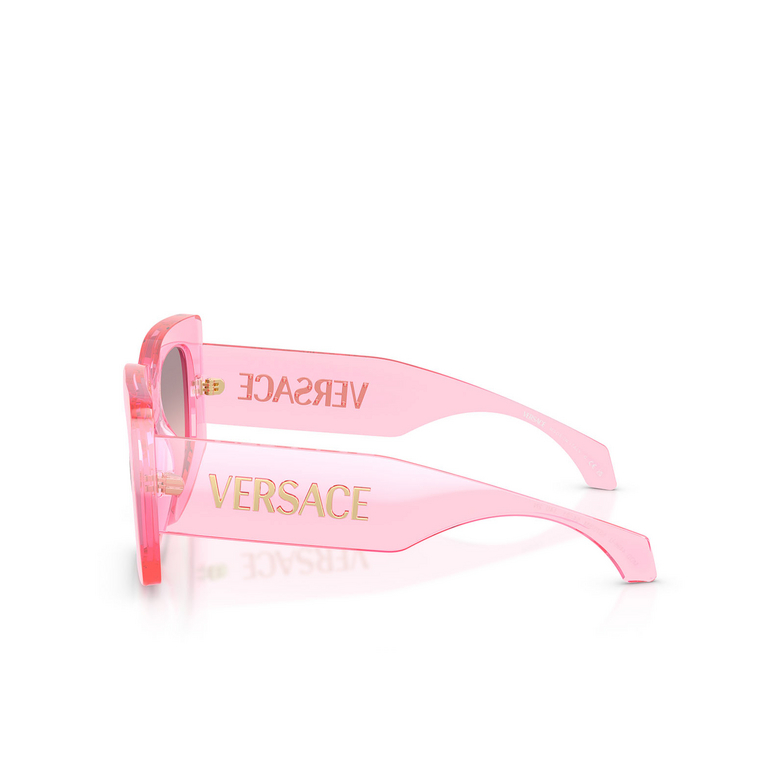 Occhiali da sole Versace VE4496U 53705M transparent pink - 3/4