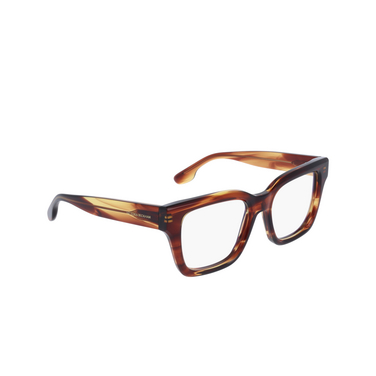 Victoria Beckham VB2681 Eyeglasses 230 striped brown - three-quarters view