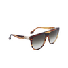 Victoria Beckham VB680S Sunglasses 230 striped brown - product thumbnail 2/3