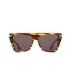 Lunettes de soleil Victoria Beckham VB684S 224 striped tobacco - Vignette du produit 1/2