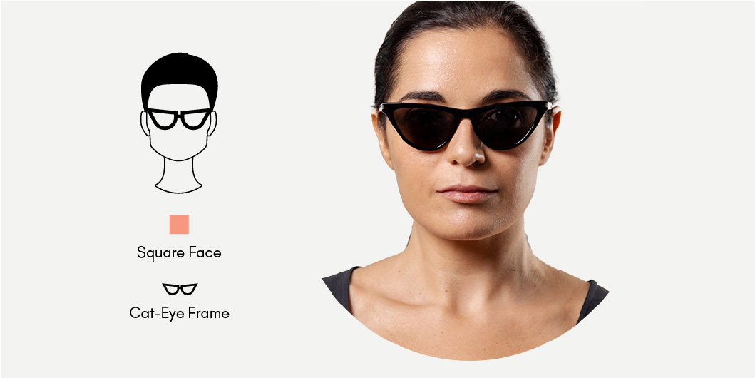 cat-eye sunglasses for square face
