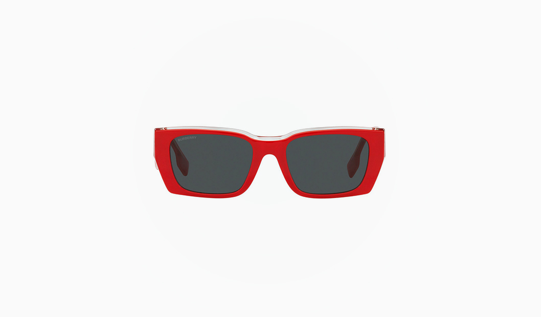 Burberry B motif rectangular frame sunglasses